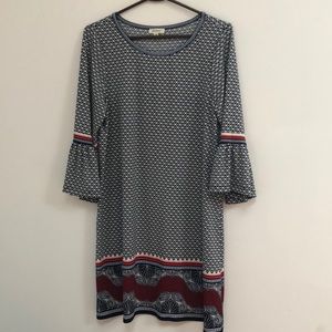 Max Studio Art Deco print dress